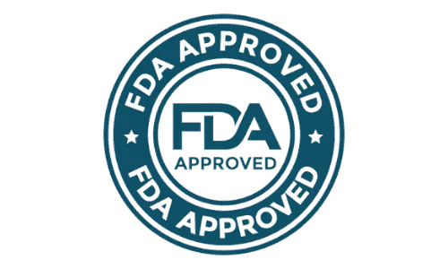 FDA Approved logo for Lungora supplement, ensuring product safety and compliance with health regulations.