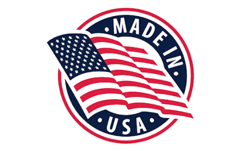 Made in USA logo for Lungora, highlighting the product's manufacturing in the United States for quality and reliability.