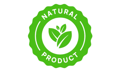 All Natural logo for Lungora, emphasizing the use of 100% natural ingredients in the weight loss supplement for a healthier approach.